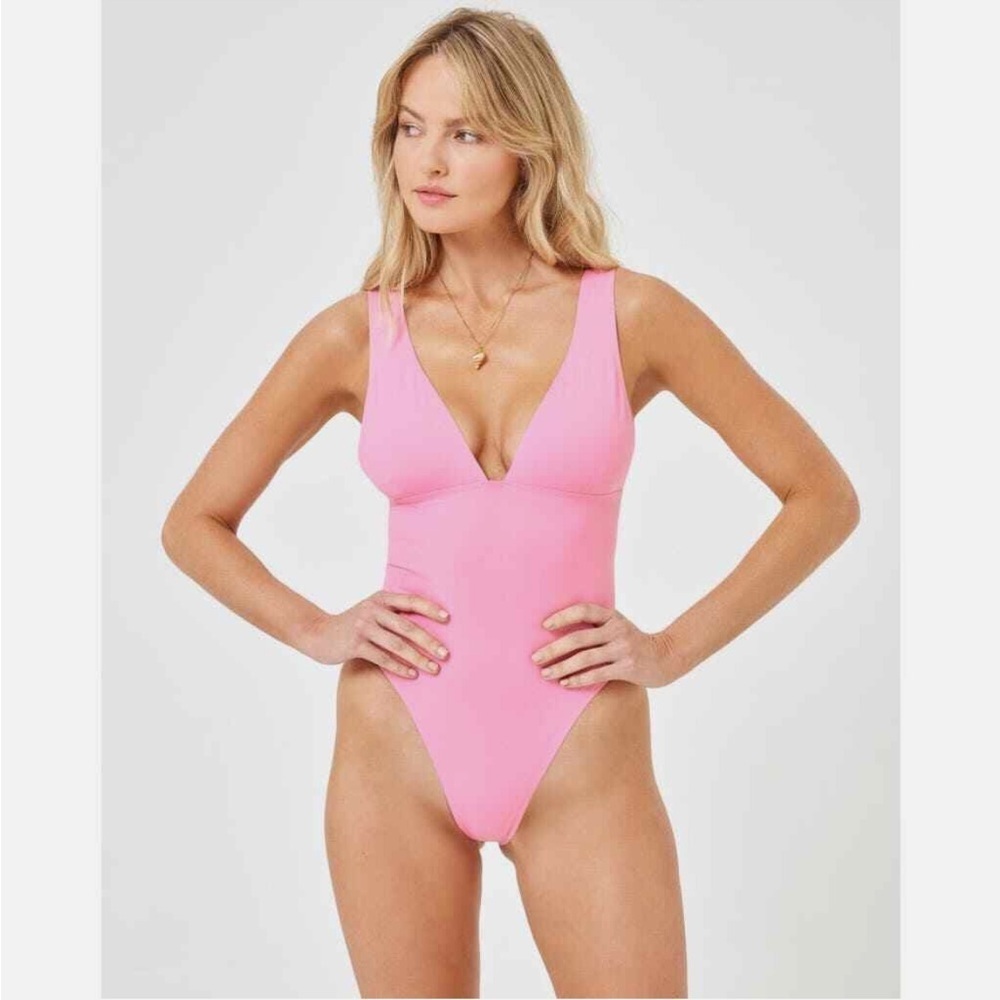 NWT l*space Guava Pink Katie’s One Piece Size XS